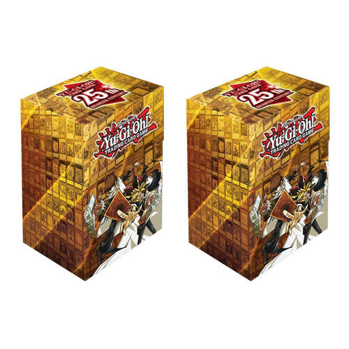 2PK  Yu-Gi-Oh Yugi & Kaiba Quarter Century TCG/CCG Card Box Case