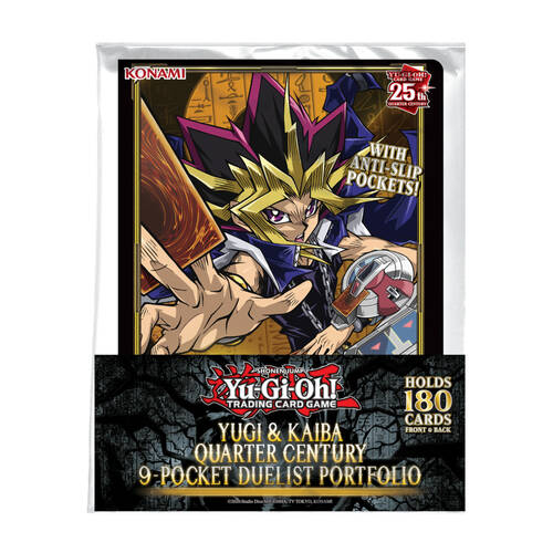  Yu-Gi-Oh Yugi & Kaiba Quarter Century 9-Pocket TCG Card Portfolio
