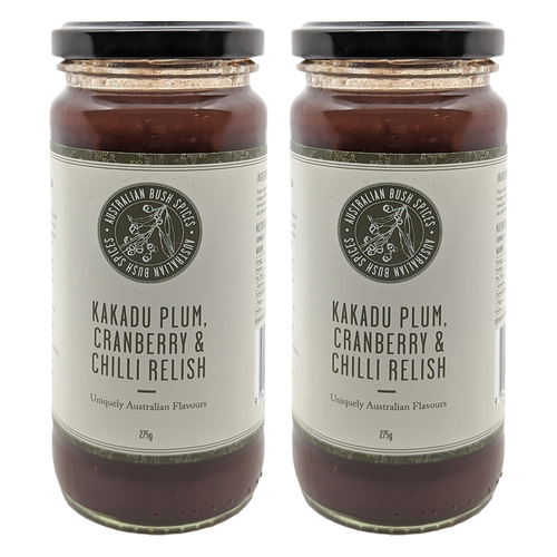 2PK Australian Bush Spices Kakadu Plum, Cranberry & Chilli Relish 275g