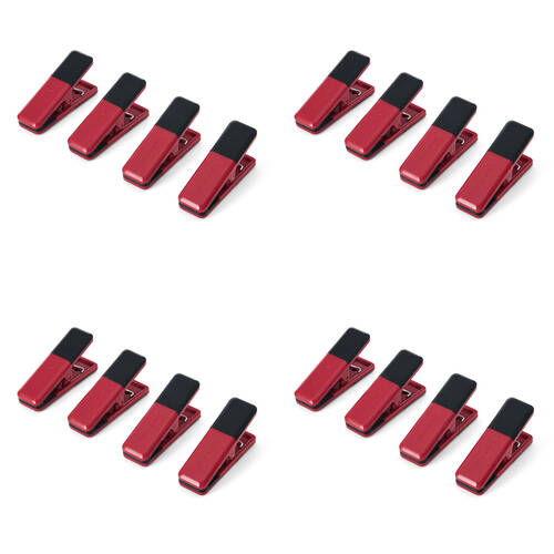 4x 4pc KitchenAid Kitchen Clips Pantry Accessory Seal Food Bags Empire Red