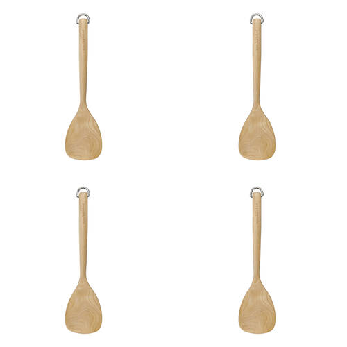 4PK KitchenAid Birchwood Short Turner Wooden Cooking/Kitchen Utensil w/Hanging Loop