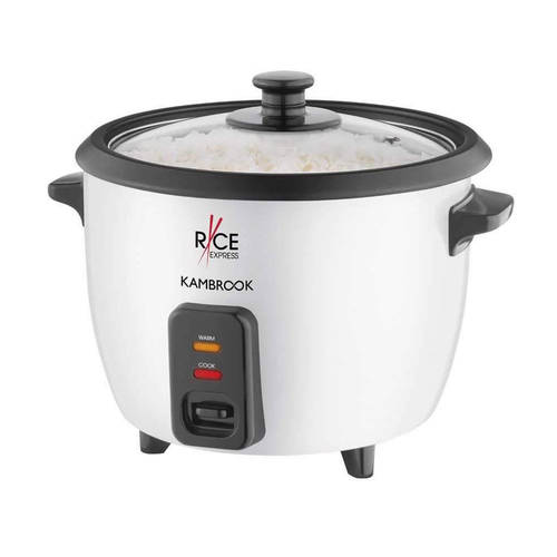 Kambrook Non-Stick Rice Express 5 Cup Rice Cooker w/ Spoon/Cup/Trivet/Glass lid