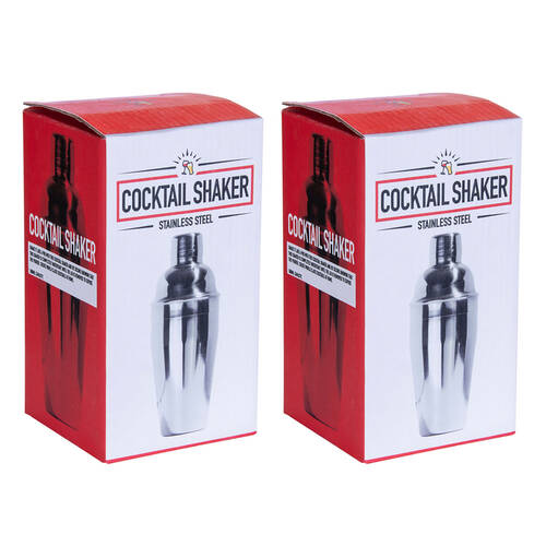 2PK Stainless Steel Cocktail Shaker