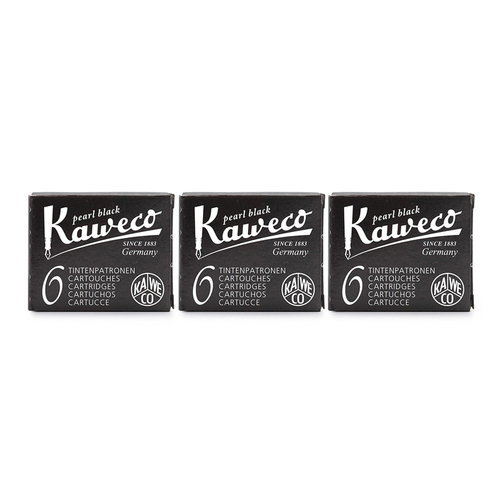 3x 6PK Kaweco Ink Cartridges Refill For Fountain Pen - Black