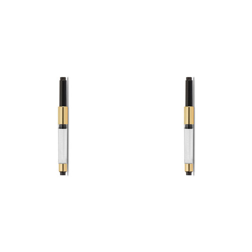 2PK Kaweco Standard Fountain Pen Converter For Special/Parkeo Pearl Black/Gold