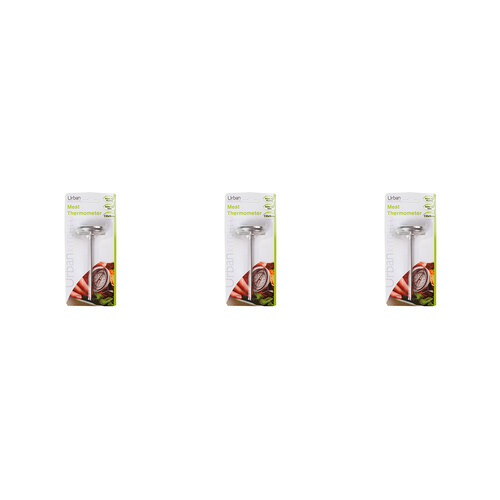 3PK Urban Kitchen Meat Thermometer 5x2cm Accurate Temperature Reading Easy Use