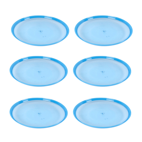 6PK Urban Kitchen Large Plate Two-Tone Blue 27cm Stylish Design 27cm