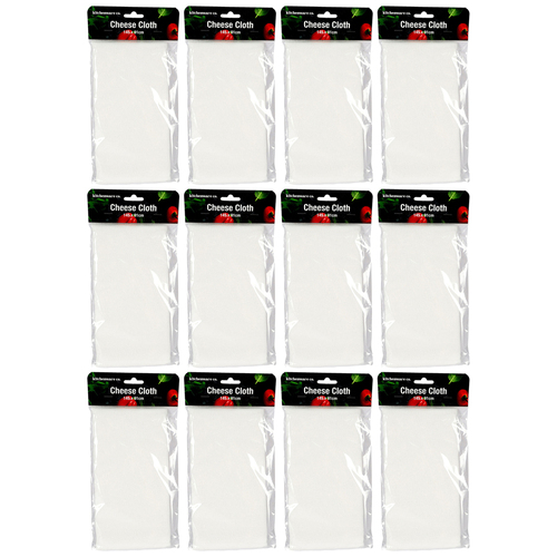 12PK Urban Kitchen Cheese Cloth White 145x91cm Large & High Quality