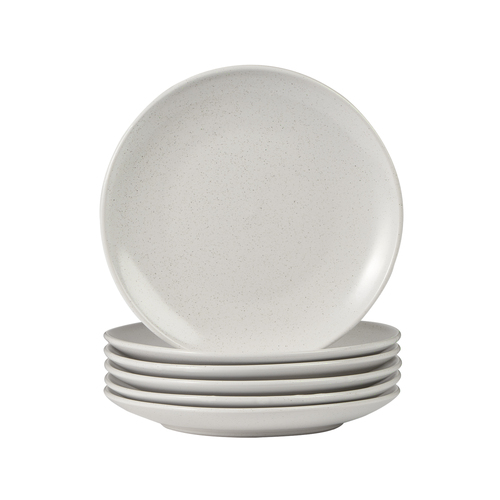 6pc Cooper & Co. 19cm Mari Dinner/Dining Tableware Side Plate White