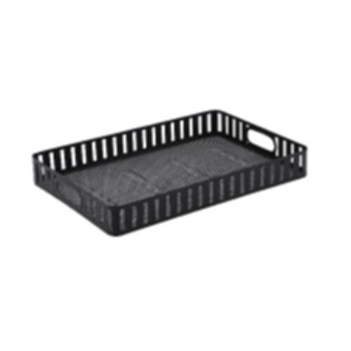 Hudson Wireware Range Rectangle Serving Tray 40x27cm Black