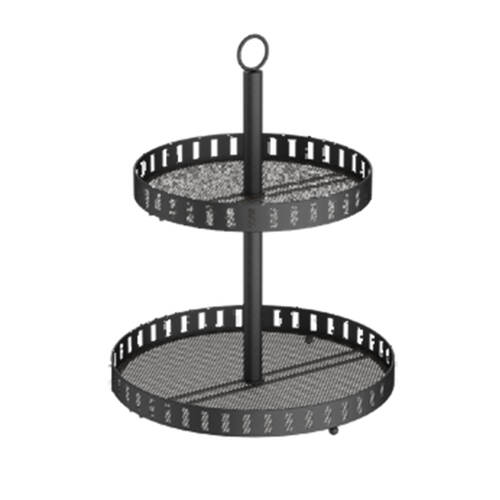 Hudson Wireware Range Round 2 Tier Cupcake Holder 30x38cm Black
