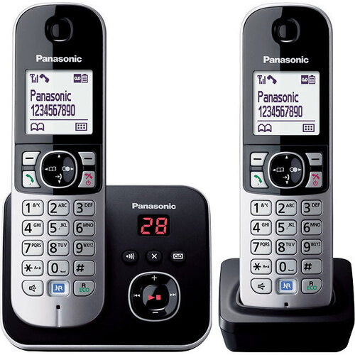 Dect Twin Pack Cordless Phone With Digital Answering Machine