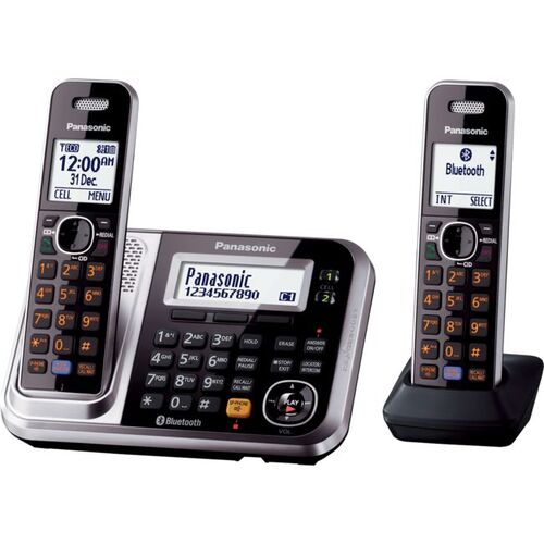Dect Bluetooth Cordless Phone Twin Pk With Answering Machine