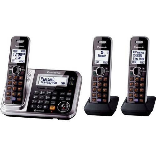 Dect Bluetooth Cordless Phone Triple Pk With Answer Machine