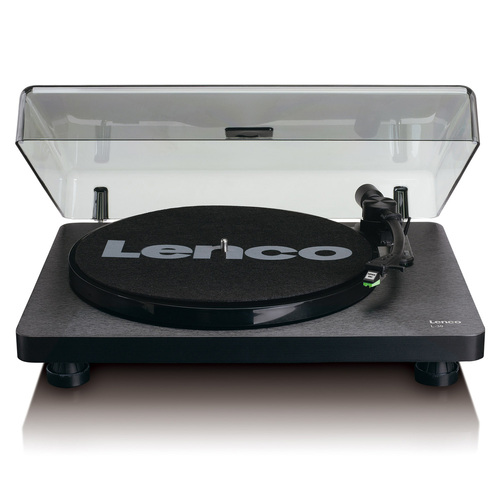 Lenco L-30 Turntable Record Player w/ USB/PC Encoding - Black