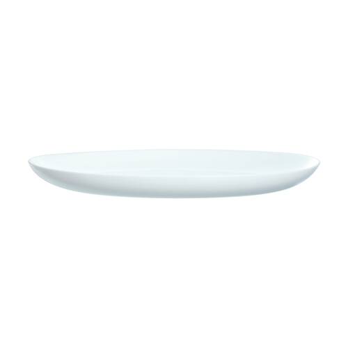 Luminarc Diwali Oval Platter 33x25x1cm Serveware Opal Glass White