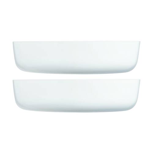 2PK Luminarc Smart Diwali Round Baking Dish 30x7cm Bakeware Opal Glass White