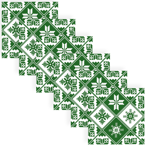 120pc Paper+Design Luncheon 3-Ply Napkin 33x33cm - Traditions Green
