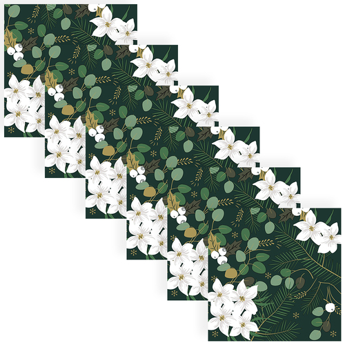 120pc Paper+Design Luncheon 3-Ply Napkin 33x33cm - Wintergarden