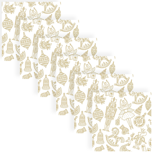 120pc Paper+Design Luncheon 3-Ply Napkin 33x33cm - Vintage Decor