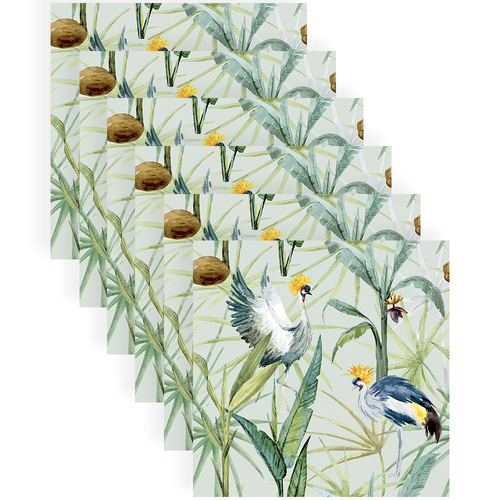 120pc Paper+Design Luncheon 3-Ply Napkin 33x33cm - Dancing Birds