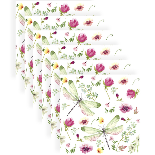 120pc Paper+Design Luncheon 3-Ply Napkin 33x33cm - Summer Field