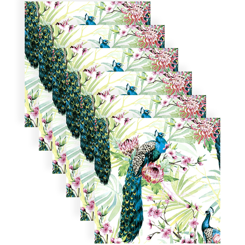 120pc Paper+Design Luncheon 3-Ply Napkin 33x33cm - Tropic Peacock