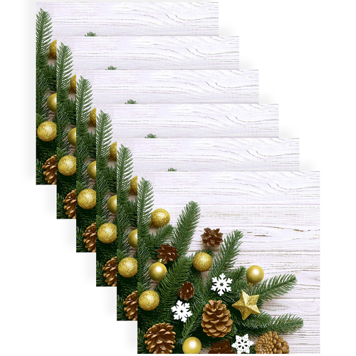 120pc Paper+Design Luncheon 3-Ply Napkin 33x33cm - Pine & Stars
