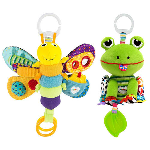 2pc Lamaze Clip & Go - Freddie the Firefly/Jibberjabber Jake