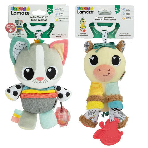 Lamaze Carson Clydesdale And Millie The Cat Clip Go Kids/Childrens Toy 0+