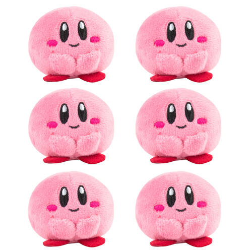 6PK Kirby Plush-Cuties Blind Capsules Collectable Plush Toy 5y+ Assorted