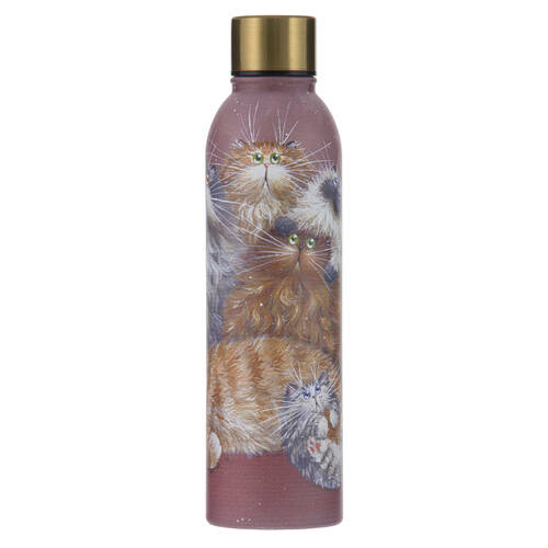 Ashdene Kim's Cats Friends Family Drink Bottle Water Flask 6.8x24.5cm