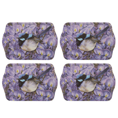2x 2pc Ashdene Pretty Little Wren Wisteria Trinket Scatter Tray 21x14.2cm