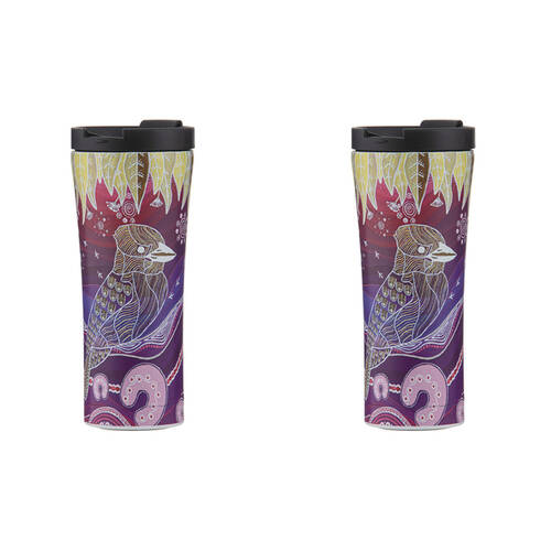 2PK Ashdene Spirit Land Kookaburra Stainless Steel Travel Mug Tumbler 500ml