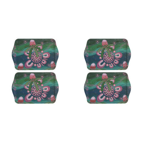 2x 2pc Ashdene Spirit Land Beauty In Country Scatter Tray Organiser 21x14.2cm