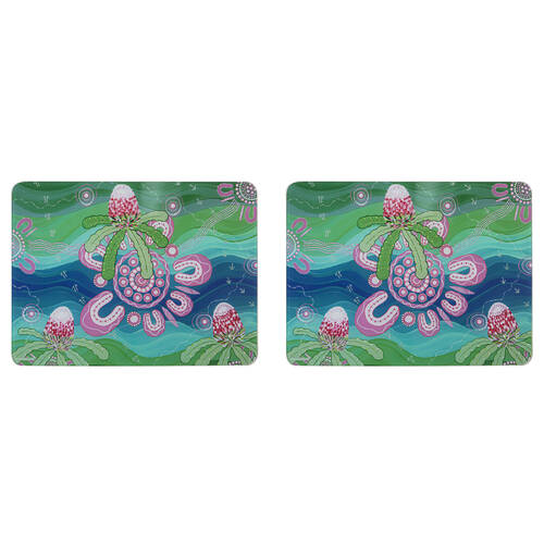 2PK Ashdene Spirit Land Beauty In Country Kitchen Mat Surface Protector 30x40cm