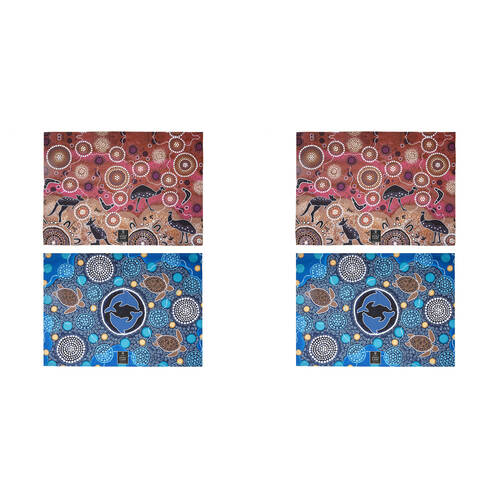 2x 2pc Ashdene Spirit Land Harmony Sunset Cleaning Kitchen Towel Dishcloth 70x50cm