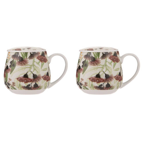 2x 3pc Ashdene Trudy's Garden Silver Princess New Bone China Infuser 430ml