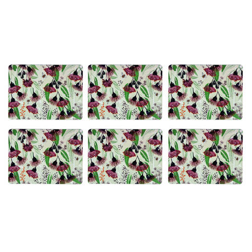 6pc Ashdene Trudy's Garden Silver Princess Dining Table Placemat 29x21.5cm