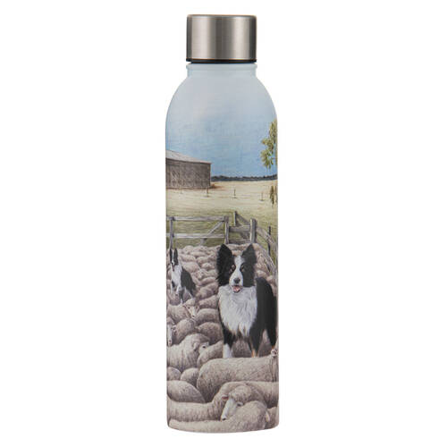 Ashdene Working Dogs Sheep Yard Stainless Steel Drink Bottle Tumbler 500ml