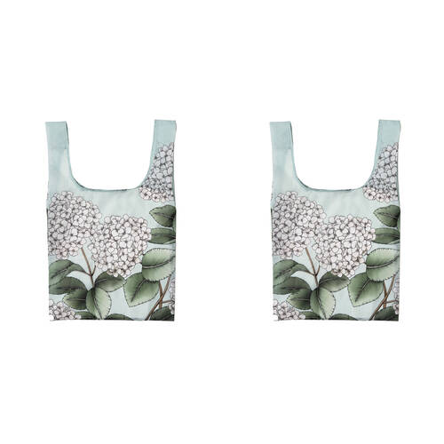 2PK Ashdene Secret Garden Grocery Storage Market Shopping Bag 36x64cm Mint