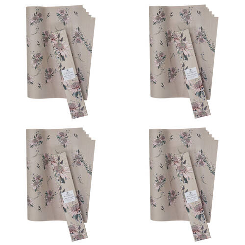 4x 6pc Ashdene Secret Garden Peony Scented Fragrant Drawer Liners 42x58.5cm