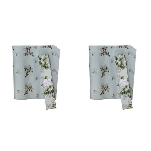 2x 6pc Ashdene Secret Garden Fresh Linen Scented Fragrant Drawer Liners 42x58.5cm