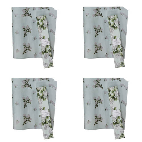 4x 6pc Ashdene Secret Garden Fresh Linen Scented Fragrant Drawer Liners 42x58.5cm