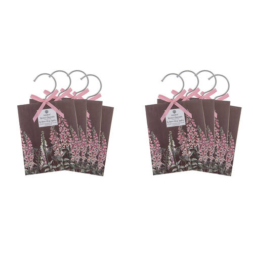 2x 4pc Ashdene Secret Garden Sandalwood Hang Scented Fragrant Sachets 9.6x3.5cm 28g