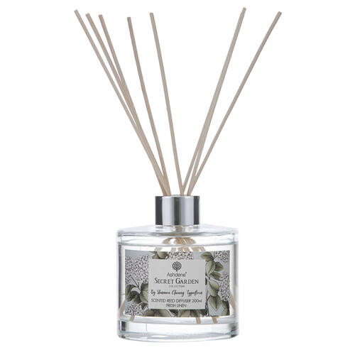 Ashdene Secret Garden Fresh Linen Reed Essential Aroma Scent Diffuser 200ml