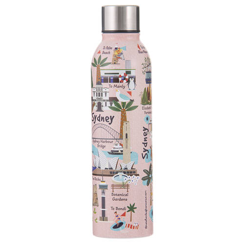 Ashdene Land Down Under Sydney Stainless Steel Water Bottle Flask 500ml