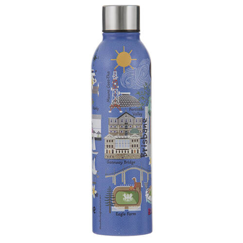 Ashdene Land Down Under Brisbane Stainless Steel Water Bottle Flask 500ml
