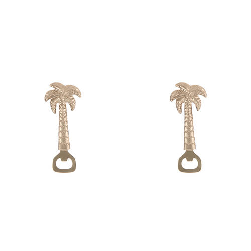 2PK Ladelle Panama Palm Tree Beverage/Drink Bottle Opener Handheld Kitchen Tool