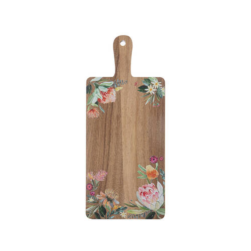 Ladelle Esperance Wooden Serving/Cutting Board Multi-Use Serving Platter Brown
